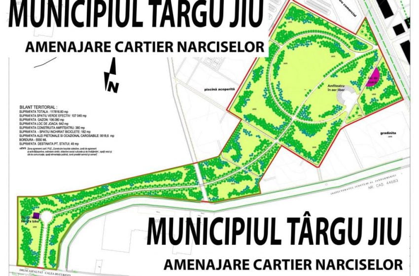  Municipiul Targu Jiu a obtinut finantarea pentru amenajarea unei zone de agrement