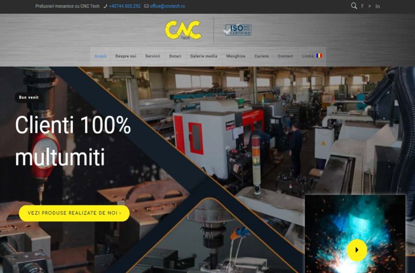  CNC TECH își reînnoiește website-ul