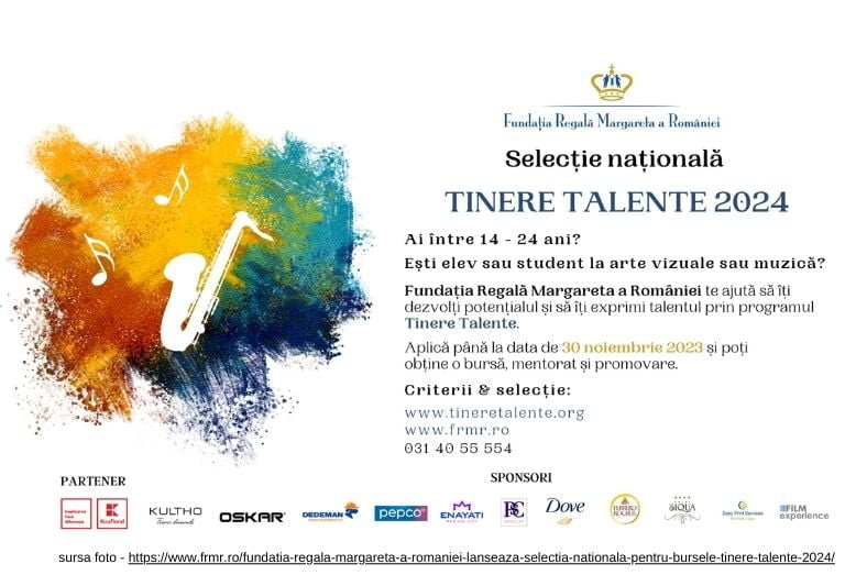  Fundatia Regală Margareta a României Caută Tineri Talente pentru 2024: O Oportunitate pentru Artiști în Devenire