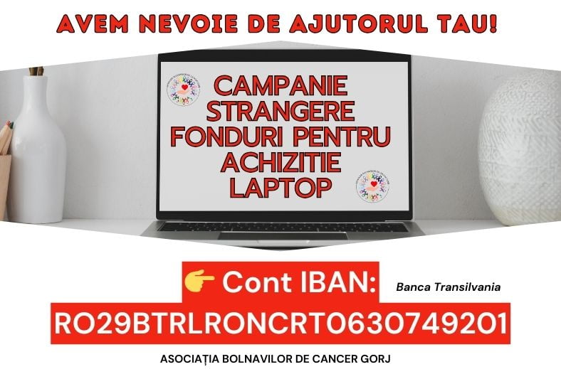  ABC Gorj lansează o campanie de strângere de fonduri pentru un LAPTOP