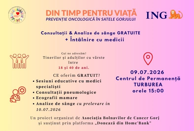 Șansă uriașă pentru sănătatea tinerilor din Turburea