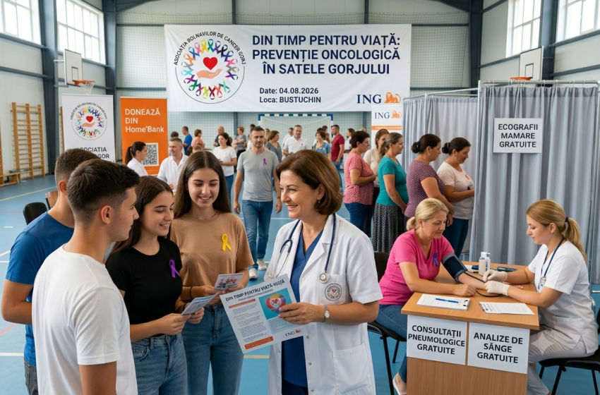 Consultații medicale și analize GRATUITE pentru tinerii din Bustuchin