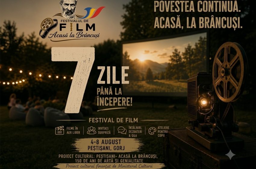  Festivalul de Film „Acasă la Brâncuși” transformă Poiana Nucet într-o capitală a culturii în aer liber