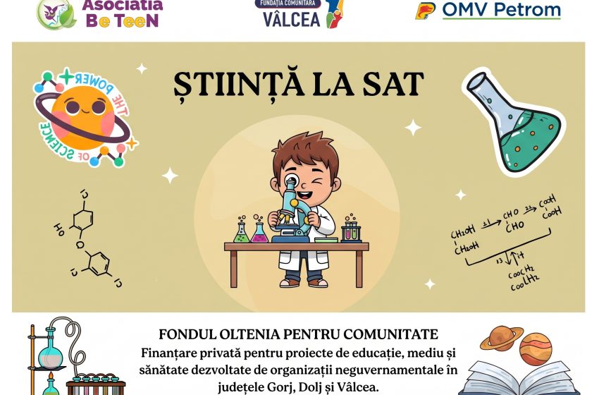 Proiectul Știință la SAT aduce experiențe STEAM mai aproape de copiii din Logrești